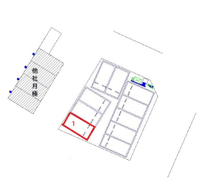 守谷駅前第８の駐車配置図