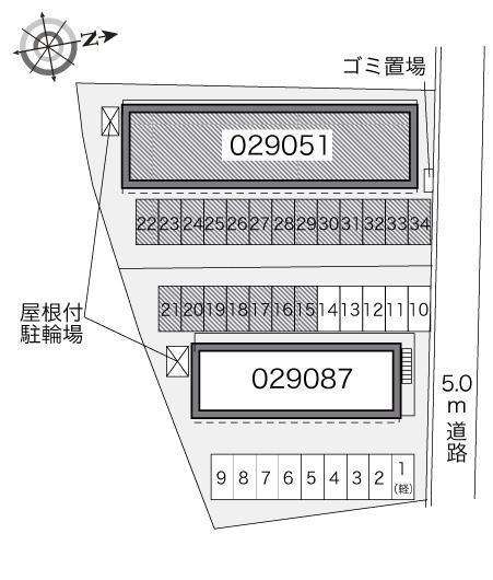 グリーンハイツ平内Ａ(29051)の駐車配置図