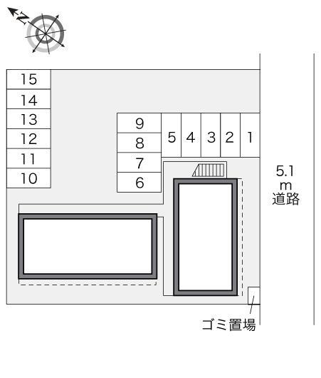 南笹口(22667)の駐車配置図