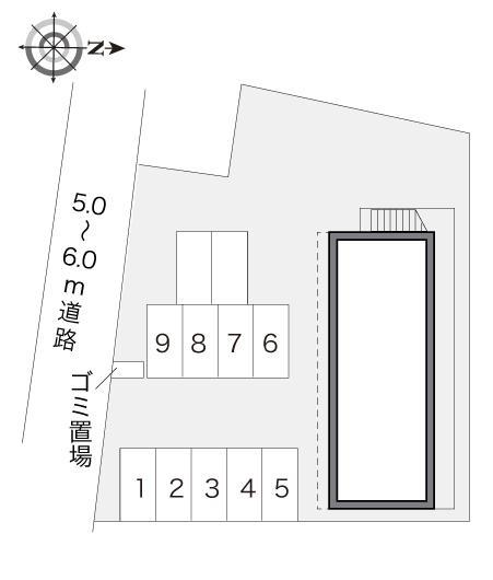 ベル　パストラル(17871)の駐車配置図