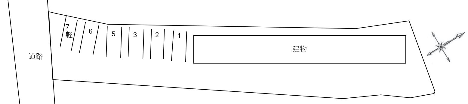 ｇｒｅｅｎ　ｐｅａｋ　Ⅱの駐車配置図