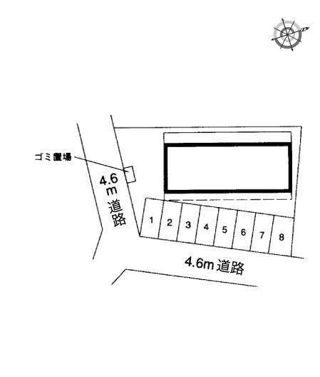 ジュネス茅ヶ崎(9984)の駐車配置図