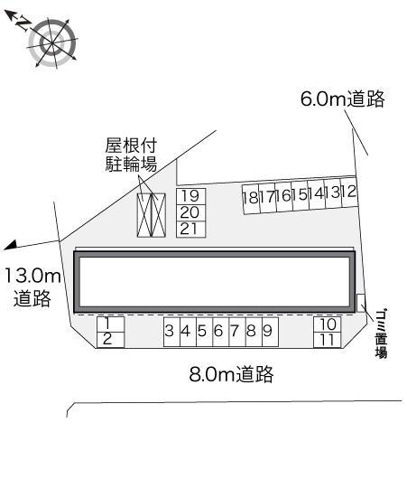 ＮＡＢＡＲＩ(28849)の駐車配置図
