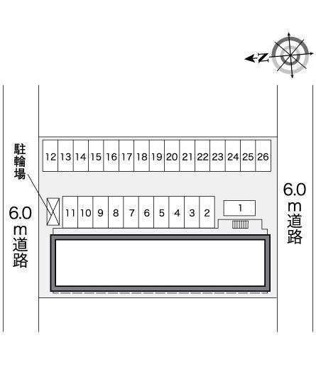 クレインベールⅡ(25750)の駐車配置図
