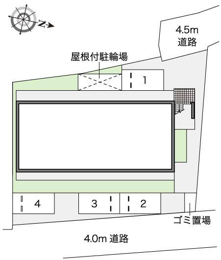 恩智北町ハイツ(42999)の駐車配置図