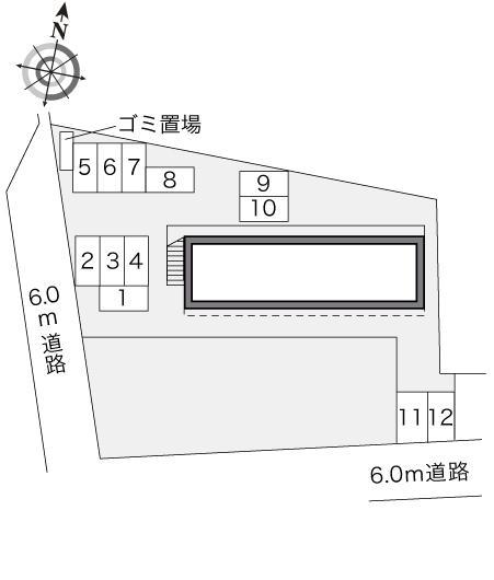 ＦＩＮＥⅢ(19372)の駐車配置図
