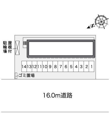 北谷(27226)の駐車配置図