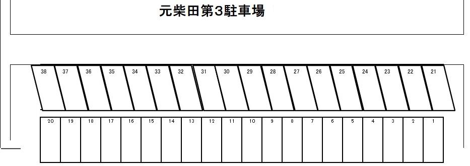 元柴田第3駐車場の駐車配置図