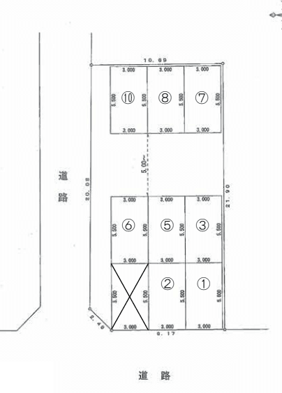 ピュア・文京第一駐車場の駐車配置図
