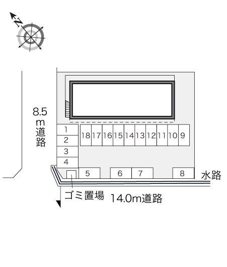 雅(24331)の駐車配置図
