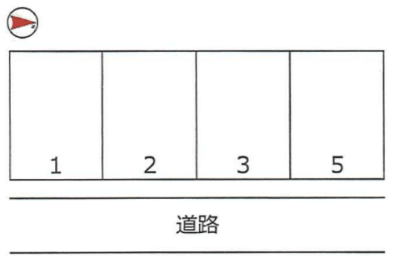 柏木1丁目駐車場の駐車配置図