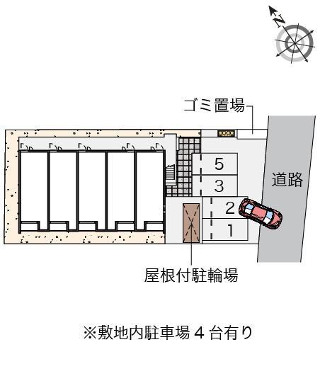 クレイノグレースハイムⅤ(57247)の駐車配置図