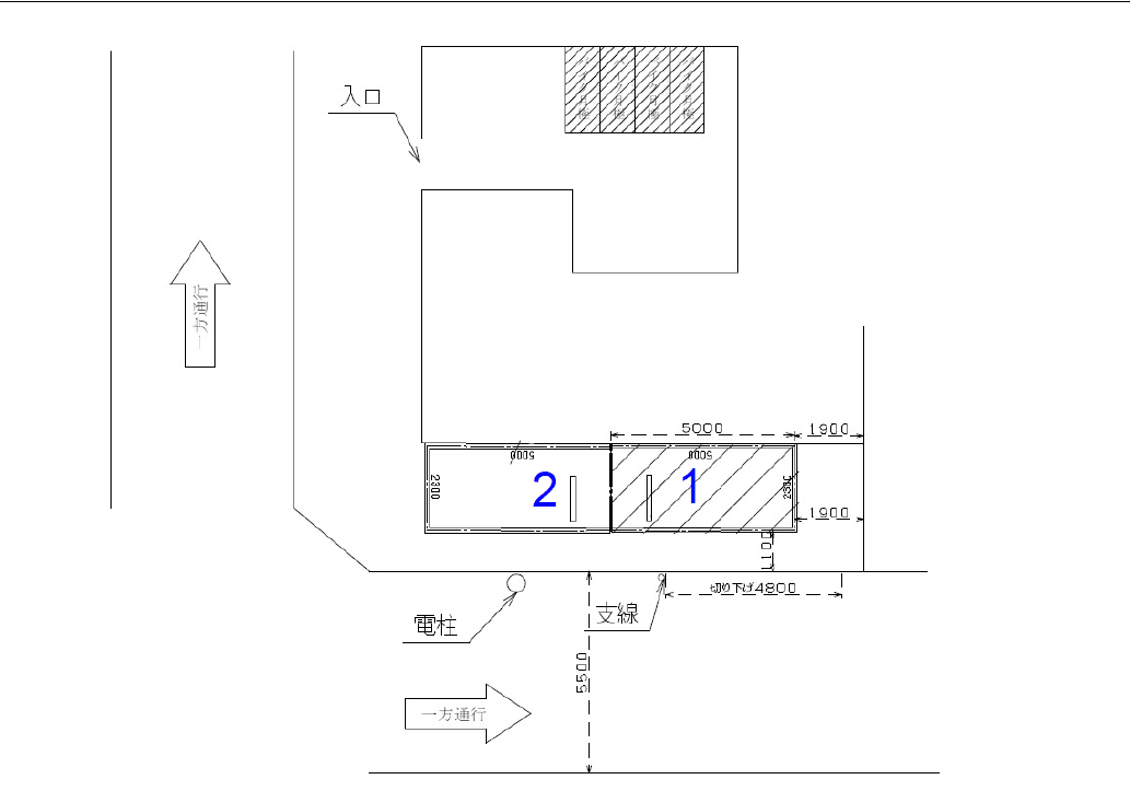 ラフィスタ川崎Ⅵ駐車場の駐車配置図