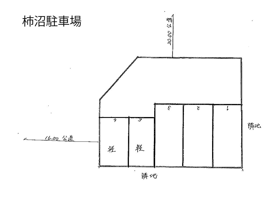 柿沼駐車場（No.40）の駐車配置図