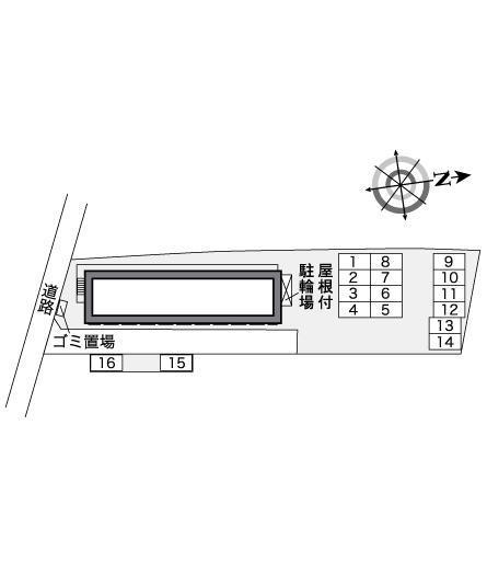 アベニューコートⅡ(27312)の駐車配置図