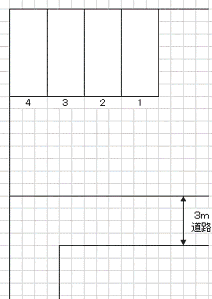 P-58駐車場の駐車配置図