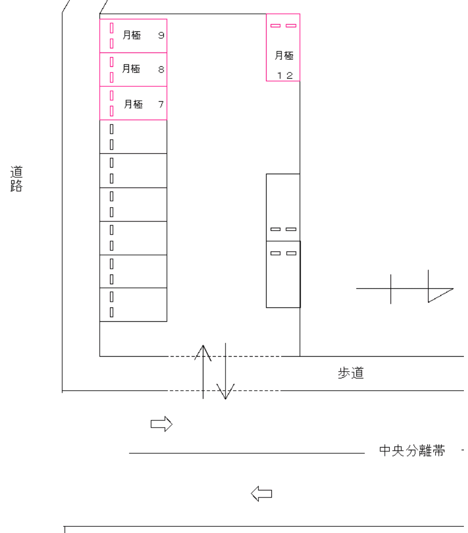 FKスペース大宮通第１の駐車配置図