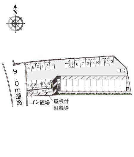 南小路(41595)の駐車配置図