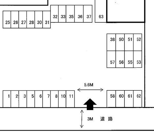 赤迫パーキングの駐車配置図