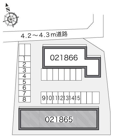 ＪＯＨＮＡＮ　Ⅲ(21865)の駐車配置図