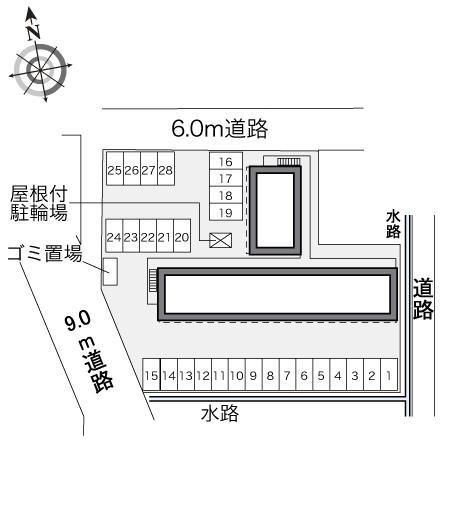 キャッツ　アイ(34219)の駐車配置図