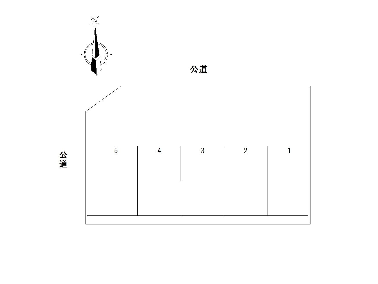 矢島西新井４丁目駐車場の駐車配置図