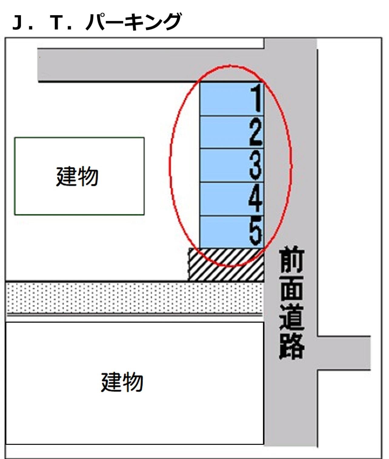 J・T・パーキングの駐車配置図