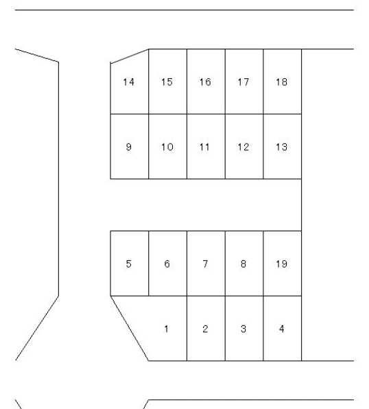 おおたかの森Iパーキングの駐車配置図