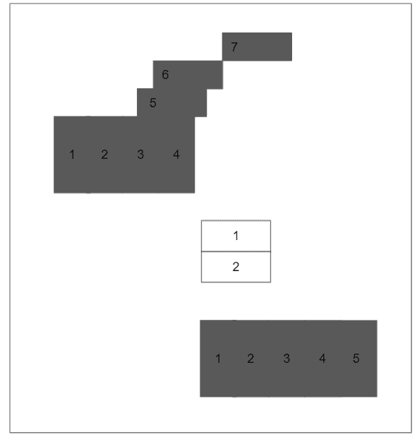中間3丁目N駐車場-2の駐車配置図