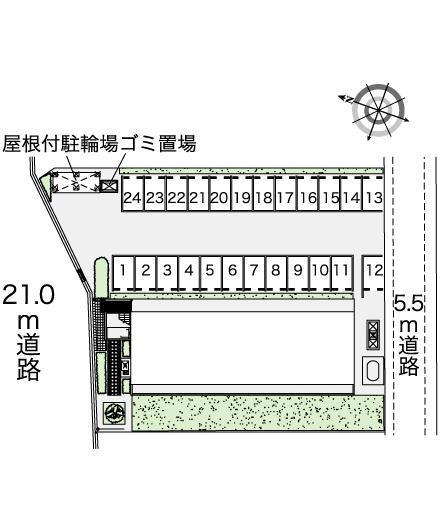 サントラップミナミ(42595)の駐車配置図