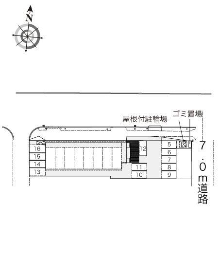 サンライズ627(42068)の駐車配置図