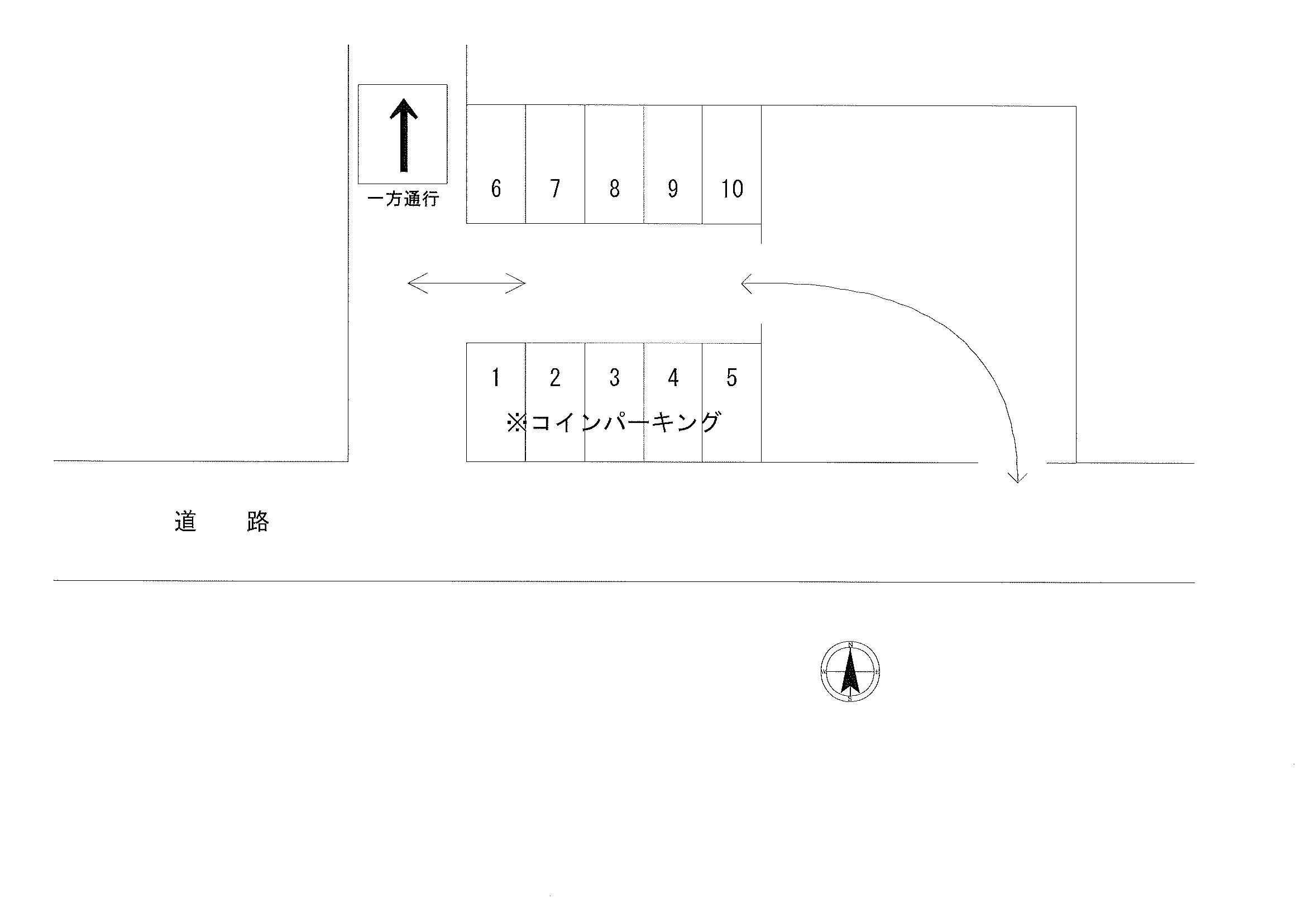 鈴木鈴谷駐車場の駐車配置図