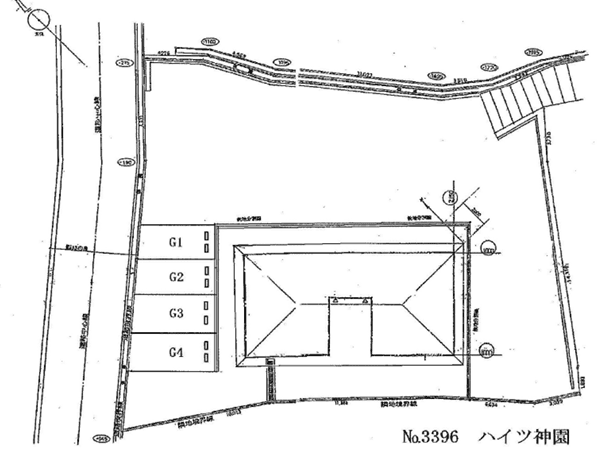 ハイツ神園の駐車配置図