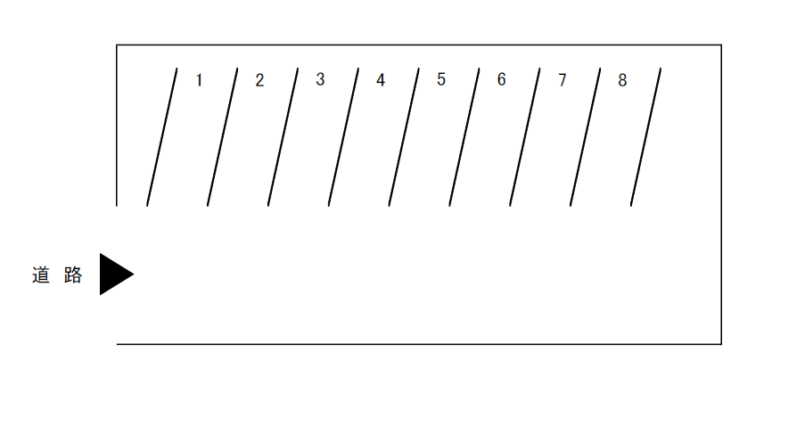 文京町竹内駐車場の駐車配置図