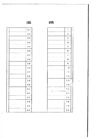 齋藤駐車場の駐車配置図