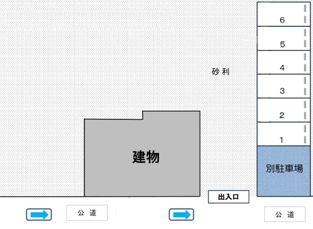 長島慶子パーキングの駐車配置図