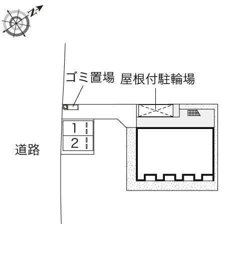 サニーコート河原(52022) 敷地外駐車場の駐車配置図