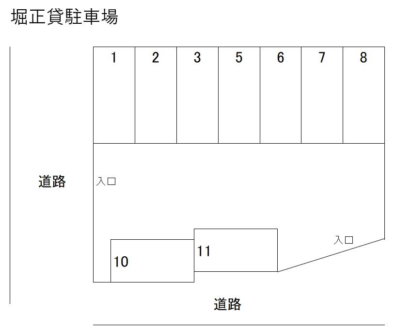 HM本町2丁目駐車場の駐車配置図