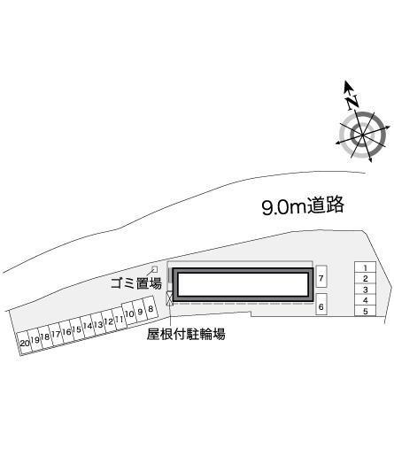 おおせぎ Ⅰ(36063)の駐車配置図