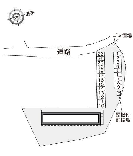 フルーリル(41252)の駐車配置図