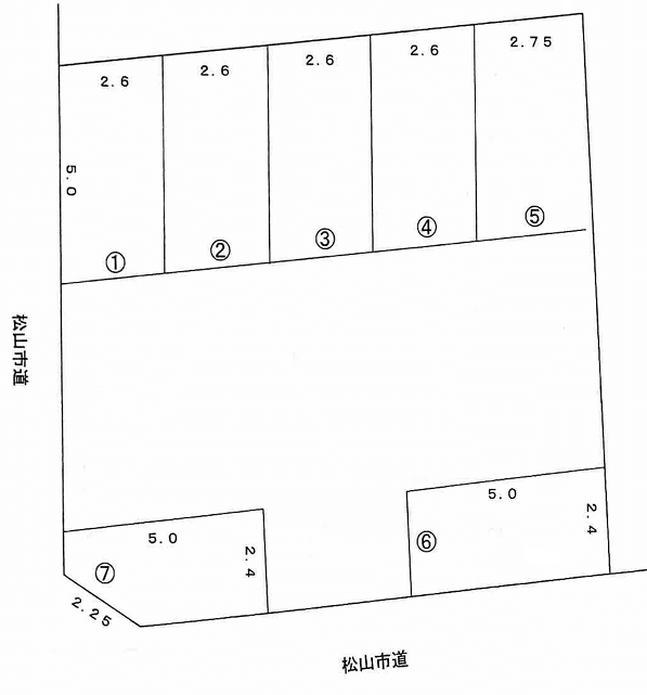 おおぞらパーキングの駐車配置図