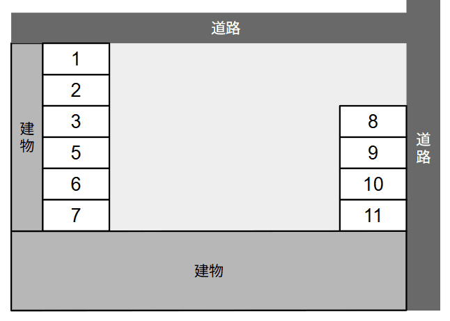 紫音駐車場の駐車配置図