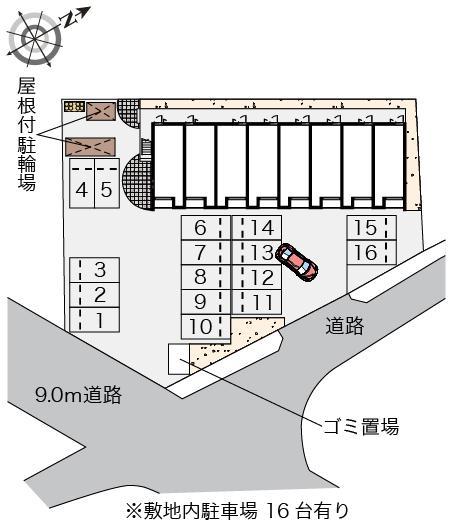 クレイノラ カンパーニュ(56267)の駐車配置図