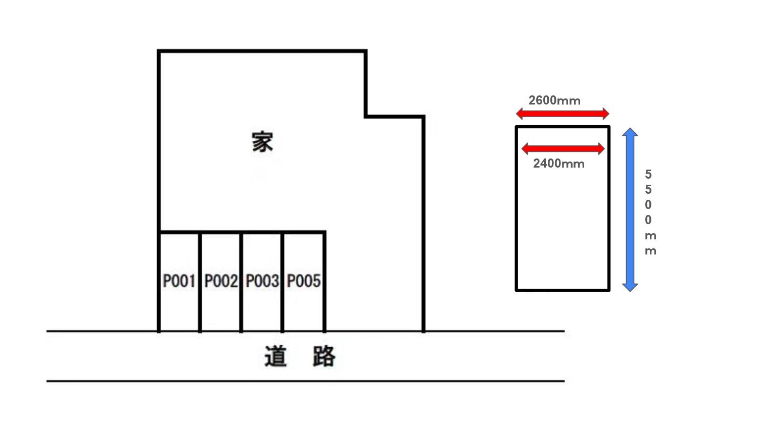 長土塀1丁目Mパーキングの駐車配置図