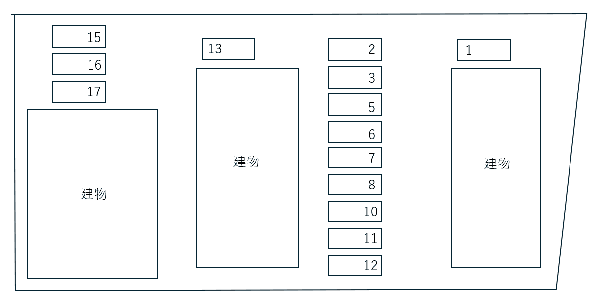 パークホームズAの駐車配置図