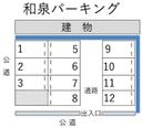 和泉パーキングの駐車場