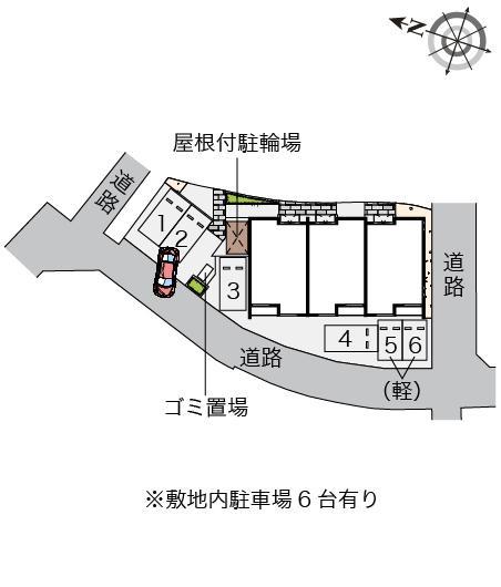 クレイノArinoⅡ(56856)の駐車配置図