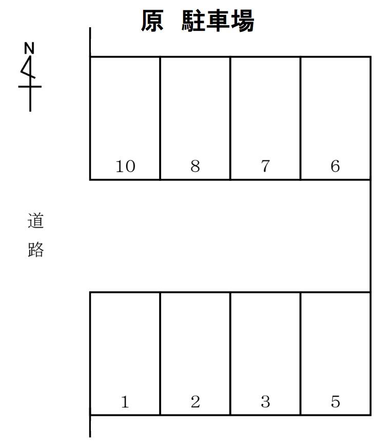 原 駐車場の駐車配置図