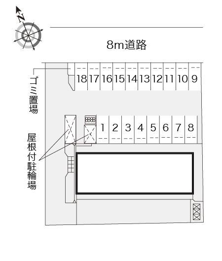 B.F.フォーティ・エイト(11147)の駐車配置図