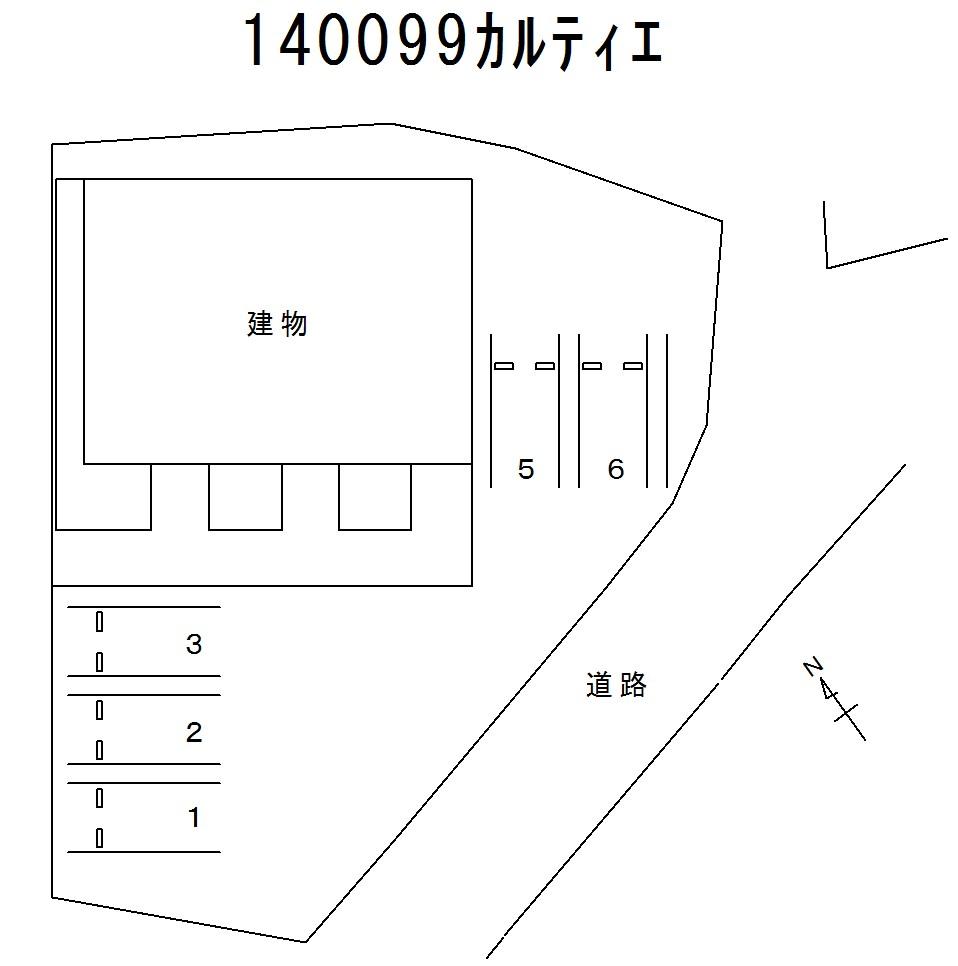 カルティエの駐車配置図